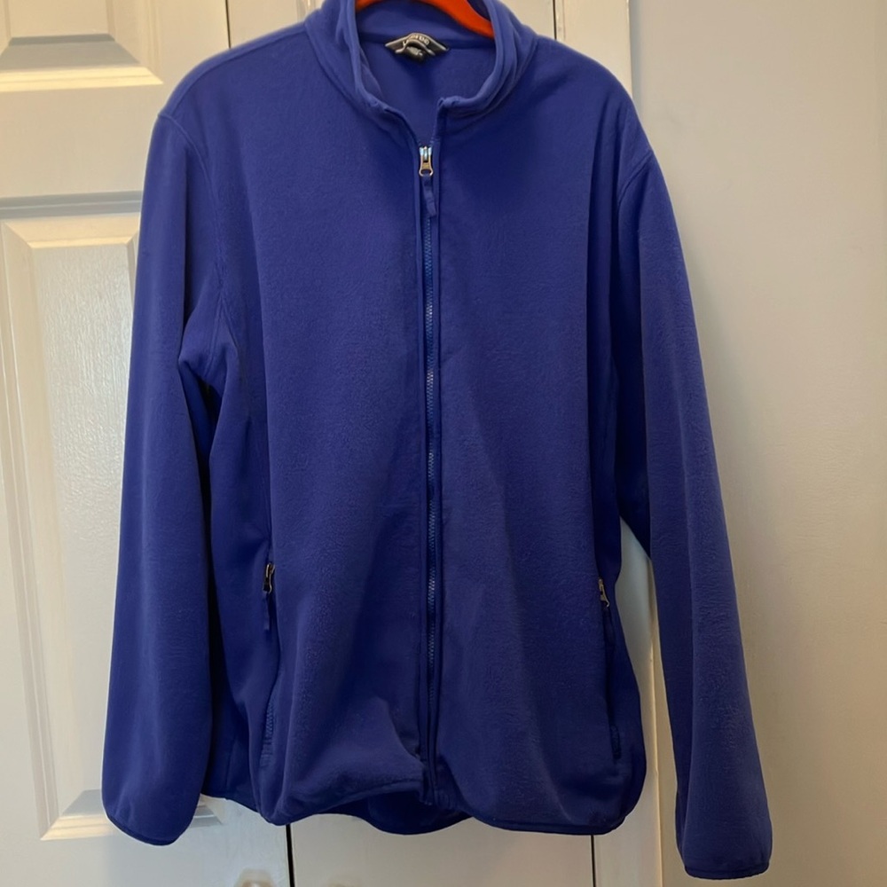 Men’s Lands End Full Zip Fleece, size L